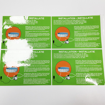 Etiquetas do produto de limpeza do PVC CMYK das etiquetas dos fundamentos dos CDR agregado familiar