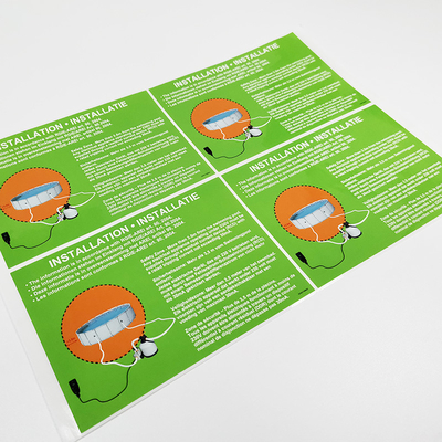Etiquetas do produto de limpeza do PVC CMYK das etiquetas dos fundamentos dos CDR agregado familiar