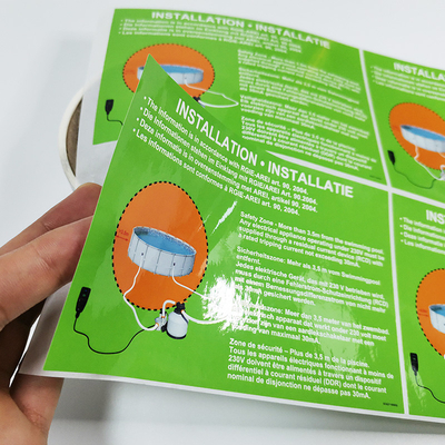 Etiquetas do produto de limpeza do PVC CMYK das etiquetas dos fundamentos dos CDR agregado familiar
