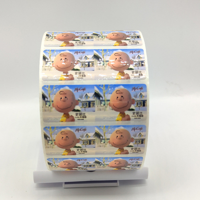 Papel sintético da etiqueta das etiquetas CMYK de Matte Lamination Self Adhesive Label