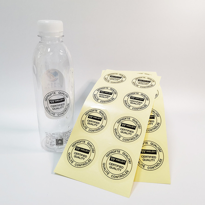 Logo Adhesive Label Stickers Clear feito sob encomenda bebe o copo BOPP em volta das etiquetas da vara do auto