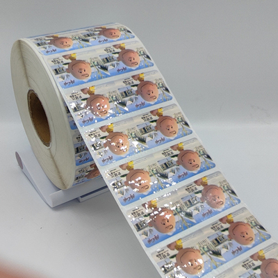 Papel sintético da etiqueta das etiquetas CMYK de Matte Lamination Self Adhesive Label