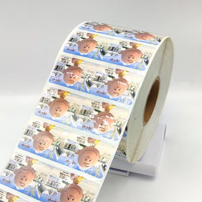 Papel sintético da etiqueta das etiquetas CMYK de Matte Lamination Self Adhesive Label