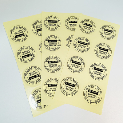 Papel sintético autoadesivo do filme claro do ANIMAL DE ESTIMAÇÃO de Flexo das etiquetas da etiqueta de esparadrapo do vinil BOPP