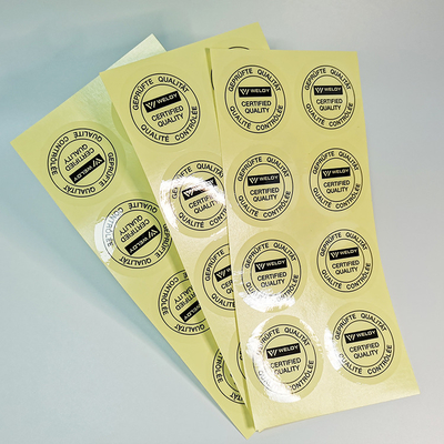 Papel sintético autoadesivo do filme claro do ANIMAL DE ESTIMAÇÃO de Flexo das etiquetas da etiqueta de esparadrapo do vinil BOPP