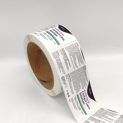Flexo que imprime o rolo da etiqueta adesiva do filme de Matte Sticker Paper Retangular BOPP