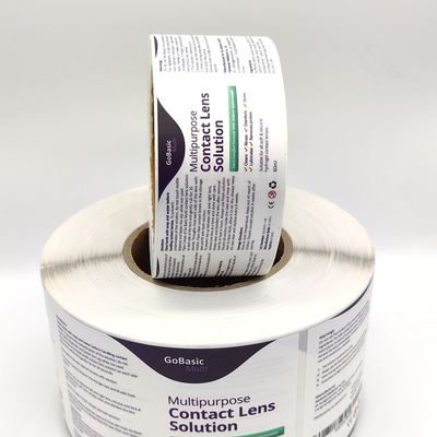 Flexo que imprime o rolo da etiqueta adesiva do filme de Matte Sticker Paper Retangular BOPP