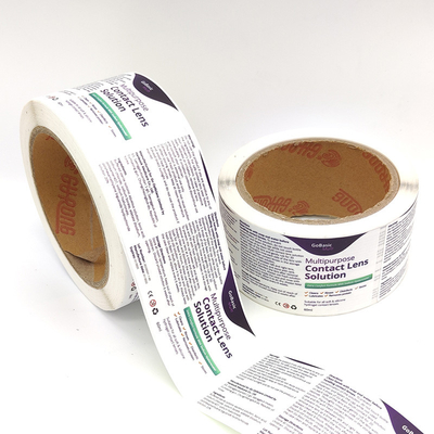 Papel estratificado de papel impresso da etiqueta da etiqueta adesiva BOPP da garrafa do pacote 30ml