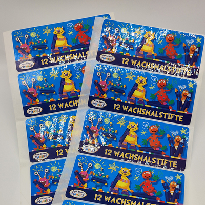 As etiquetas da etiqueta de esparadrapo do filme de BOPP envernizam Matte Laminated Sticker Paper lustroso