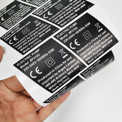 Papel lustroso impermeável térmico da etiqueta