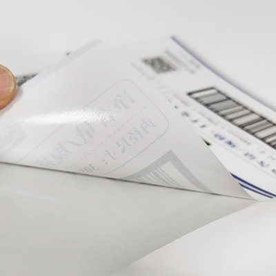 O código de barras varejo feito sob encomenda oval do QR Code CMYK das etiquetas de BOPP cancela a impressora Paper do vinil