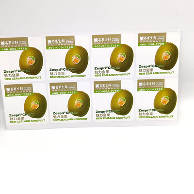Etiquetas de prateleira vegetais da loja de Pantone CMYK da etiqueta dos produtos alimentares de BOPP