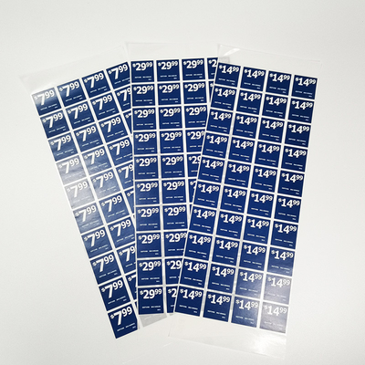 Papel de impressão giratório autoadesivo do vinil das etiquetas varejos feitas sob encomenda ovais retangulares
