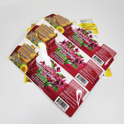 O molho imprimível das etiquetas adesivas do filme de BOPP range etiquetas de CMYK para o alimento de empacotamento
