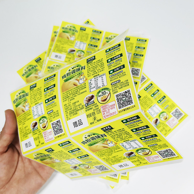 Etiquetas da cópia de Avery Dennison Food Adhesive Labels Pantone CMYK Digitas