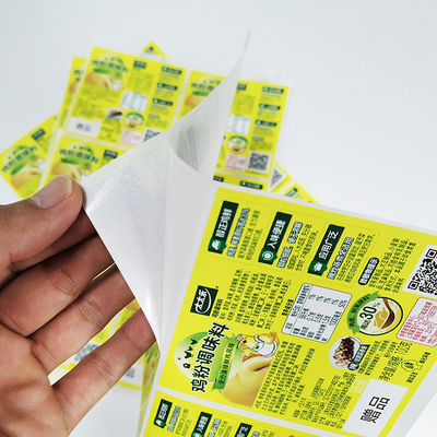 Etiquetas da cópia de Avery Dennison Food Adhesive Labels Pantone CMYK Digitas