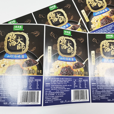 Semi etiquetas autoadesivas imprimíveis de Matte Food Pack Label CMYK BOPP