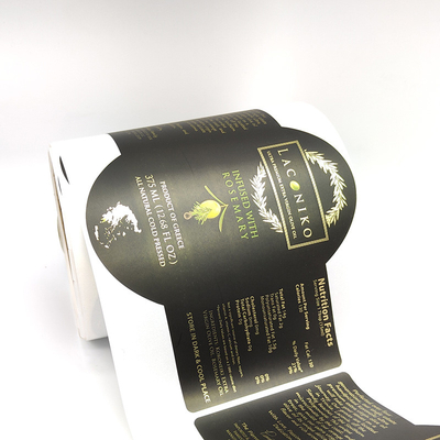 O vinho esparadrapo retangular etiqueta o filme de prata dourado grava etiquetas impressas da garrafa de vinho