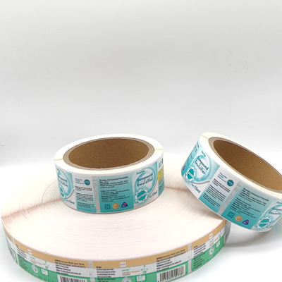 Os produtos químicos dos materiais de BOPP etiquetam o agregado familiar de 60mm x de 30mm etiqueta diária