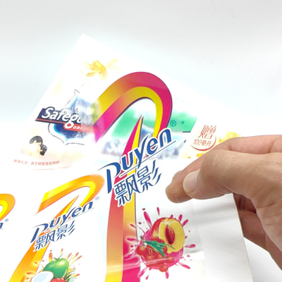 Dos cosméticos retangulares cosméticos do PVC Pantone do projeto da etiqueta de CMYK etiqueta branca