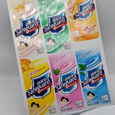 ANIMAL DE ESTIMAÇÃO Matte Pantone Hand Sanitizer Labels das etiquetas dos produtos químicos de BOPP