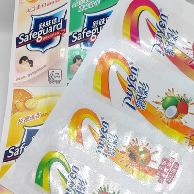 ANIMAL DE ESTIMAÇÃO Matte Pantone Hand Sanitizer Labels das etiquetas dos produtos químicos de BOPP