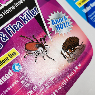 Deslocado imprimindo etiquetas diárias do rolo de Bopp do agregado familiar das etiquetas dos produtos químicos