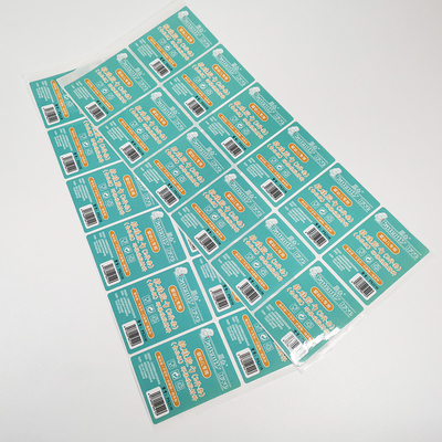 Etiquetas removíveis lustrosas do detergente para a roupa de Matte Sticker Paper Waterproof Synthetic