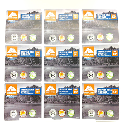 As etiquetas impermeáveis removíveis CMYK da lavanderia deslocaram etiquetas do produto do agregado familiar