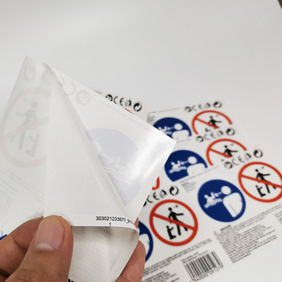 CMYK que imprime etiquetas da etiqueta de advertência vinil da segurança de construção de 60 x de 40mm