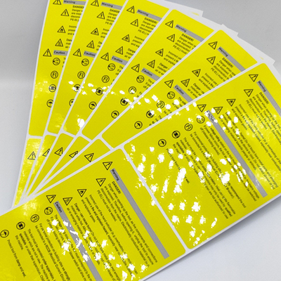 Papel industrial da etiqueta do cuidado de Matte Adhesive Anti Static Label CMYK