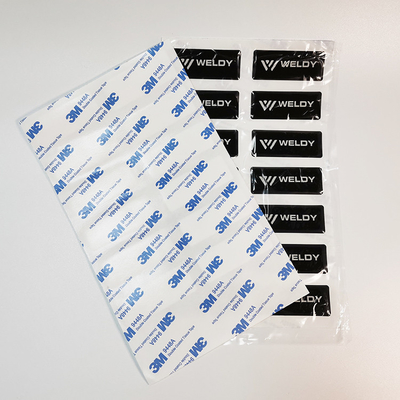 Adesivos epóxi personalizados de forma regular com cola 3M para publicidade promocional