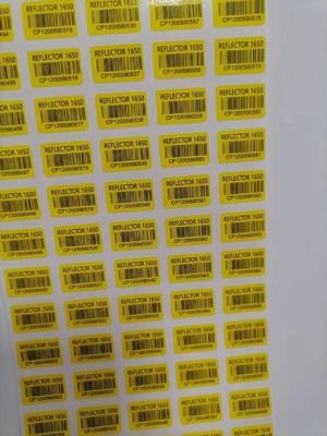 Etiquetas de código de barras adesivas de tamanho extra pequeno para placa de circuito de componentes eletrônicos