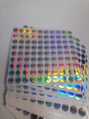 Adesivos de vedação holográfica fáceis de descascar resistente a UV impressão durável vinil à prova d'água