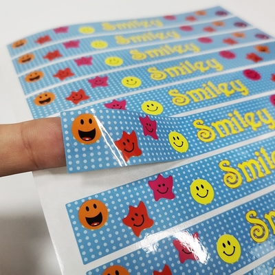 Impressão personalizada adesivo autoadesivo reposicionável com acabamento brilhante