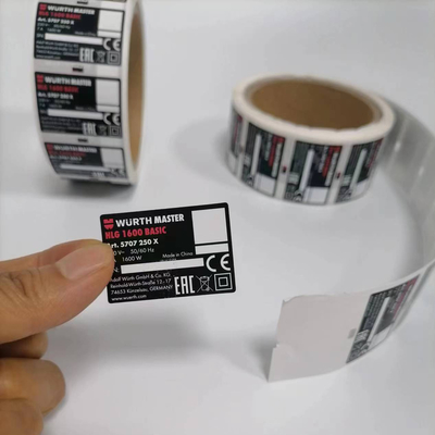 Etiquetas adesivas PET personalizadas Permanentes / Removíveis / Reposicionáveis