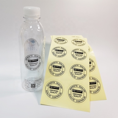 Adesivos personalizados de etiquetas com acabamento mate / brilhante / laminado / gravado / estampado em folha