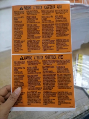 Autocolantes metálicos impermeáveis personalizados para etiquetas de embalagem
