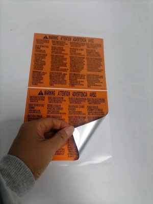 Autocolantes metálicos impermeáveis personalizados para etiquetas de embalagem