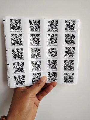 Kiss Cut Dimensões Diferentes Custom Smart Qr Sticker Etiquetas Stickers