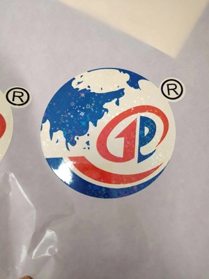 Easy Peel Holographic Seal Stickers UV Resist Printing Durable Waterproof Laser Label para logotipo