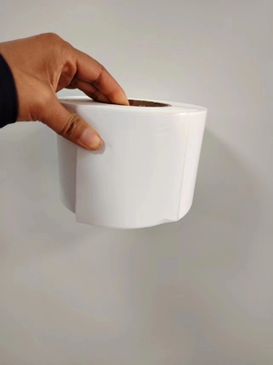 Papel térmico Embalagem Etiquetas Adesivos Rectangulares Papel impermeável Matte Vinil