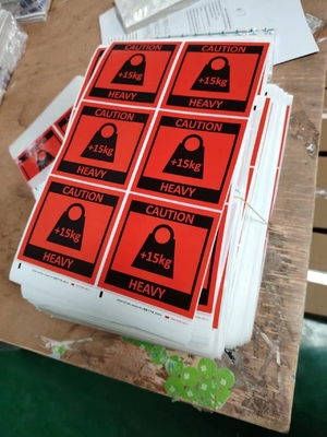 Autocolantes de identificação de produto da tecnologia de impressão digital CMYK para identificação de produto